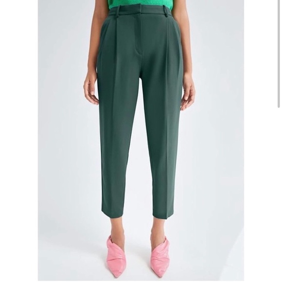 Babaton Aritzia Vogue Wool Trouser Pleated Pant Size 10 - Picture 4 of 8